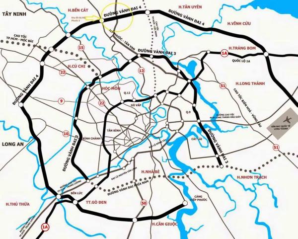 Quy hoạch chi tiết dự án đường Vành Đai 4 Thành phố Hồ Chí Minh