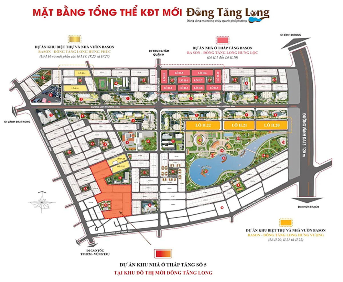 Mặt bằng Đông Tăng Long Hưng Vượng