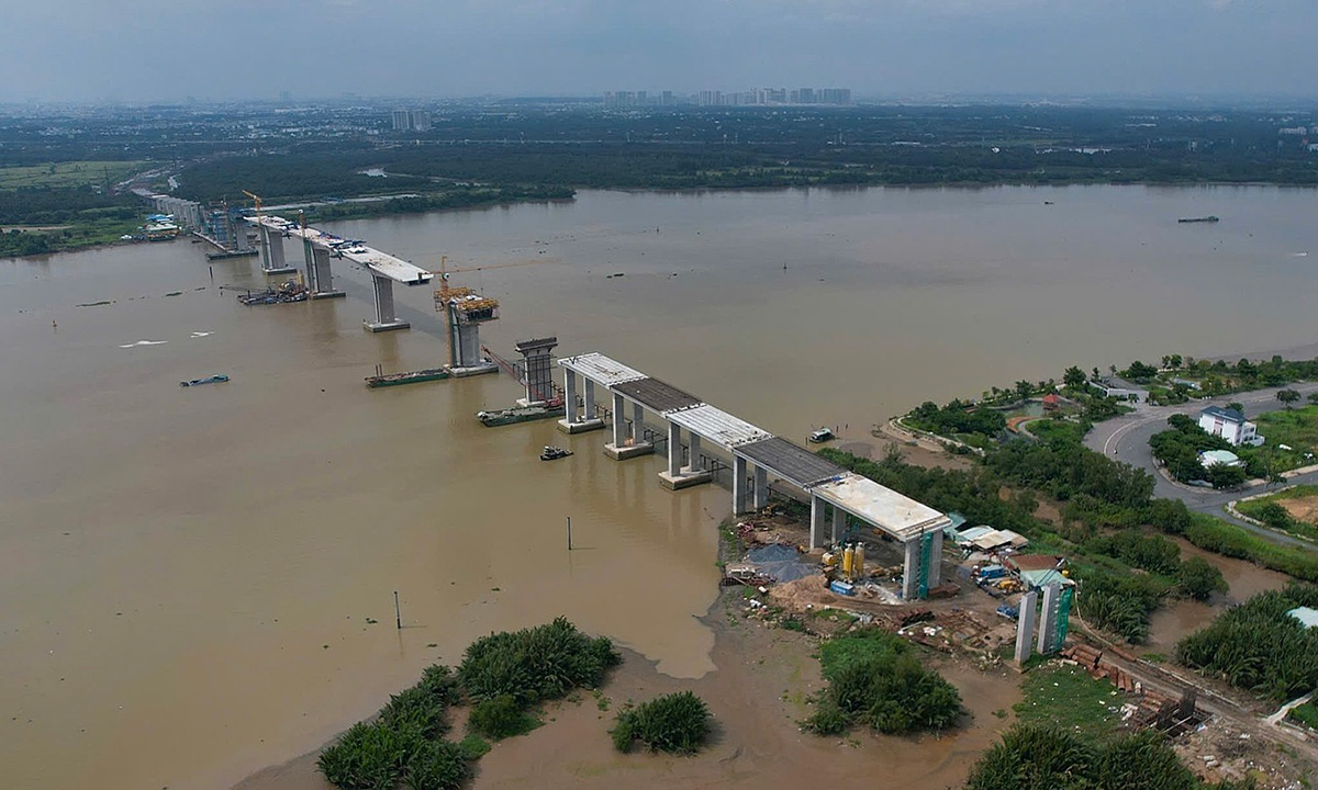 Toàn cảnh cầu Nhơn Trạch Vành đai 3 